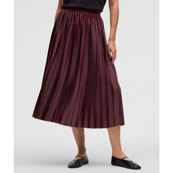 Nwot Lululemon midi pleated skirt XL - Picture 1 of 5